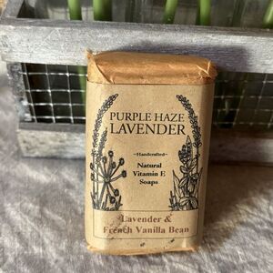 Purple Haze Lavender Soap, Handcrafted. 5oz Bar. Lavender & French Vanilla Bean.